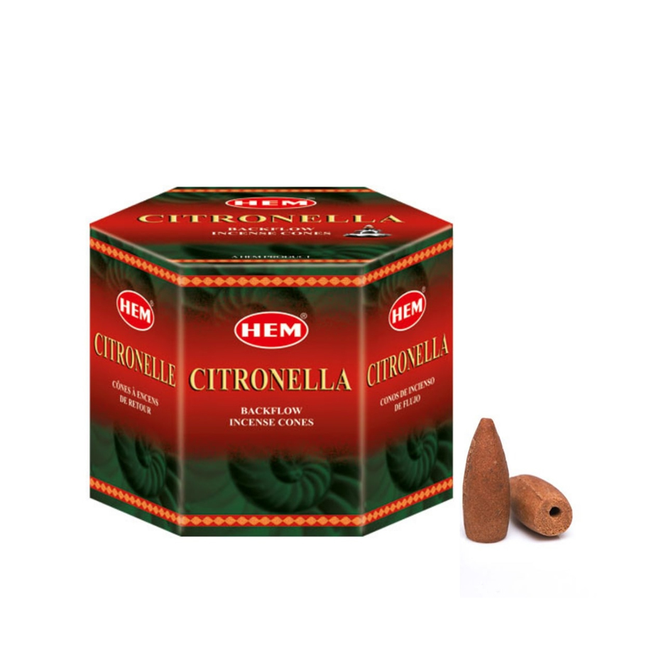 Благовония HEM Citronella конусы (Цитронелла)