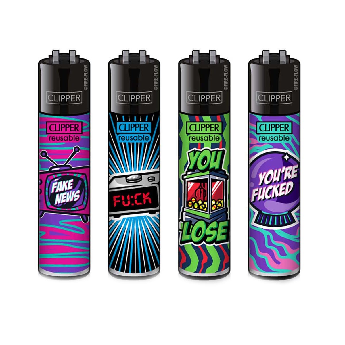 Зажигалка Clipper™ Mix Slogan #2