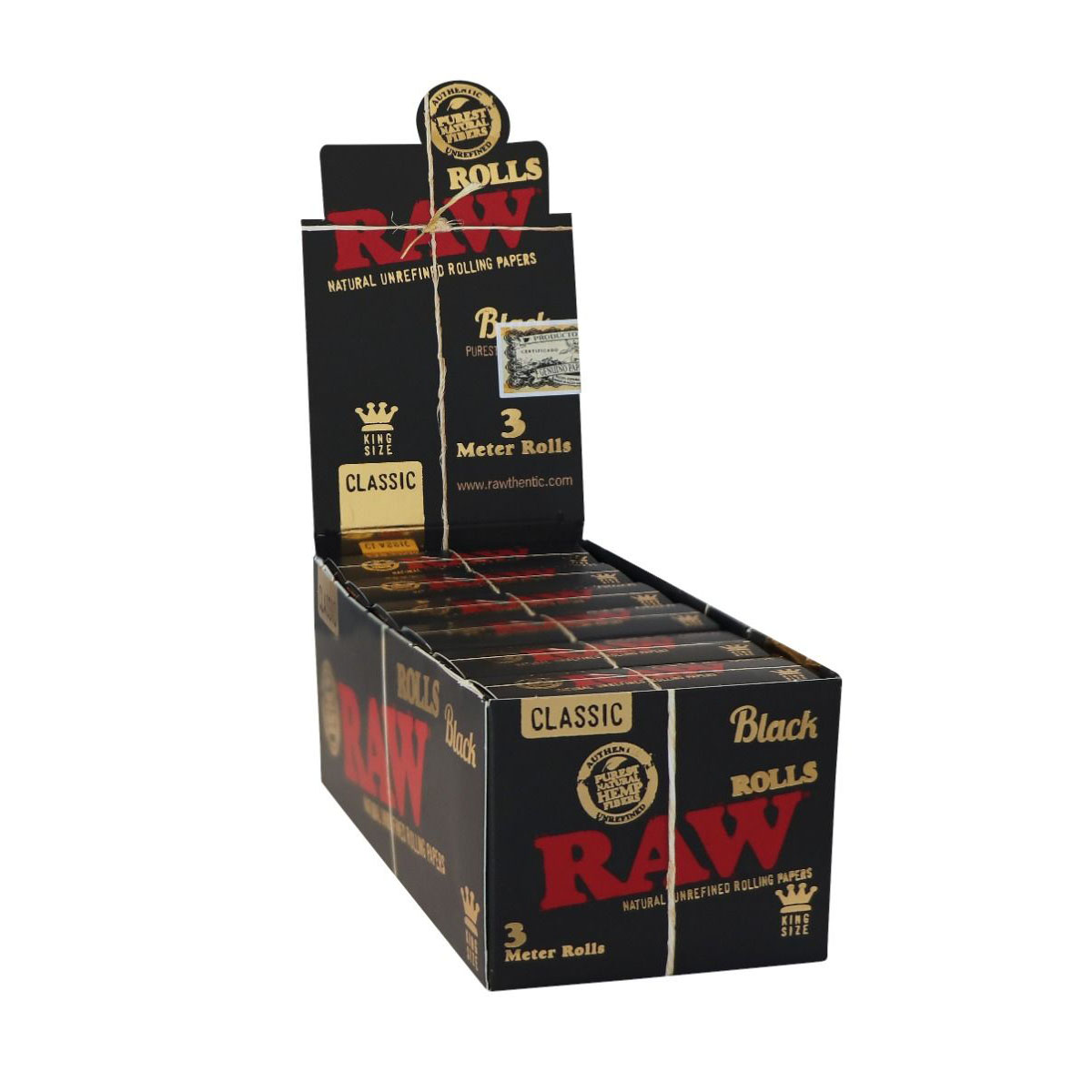 Бумага в рулоне RAW Black Classic King Size 3 метра