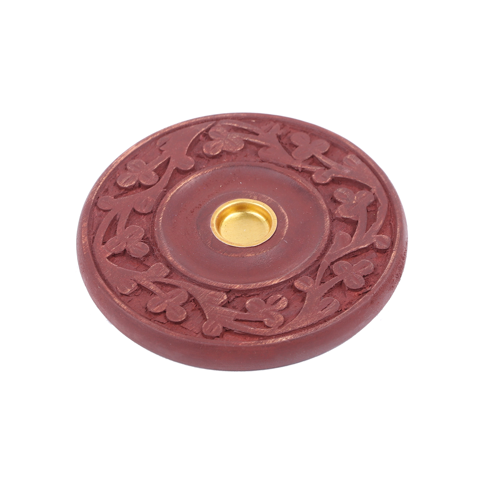 Подставка для благовоний и конусов Блюдце Цветок деревянная