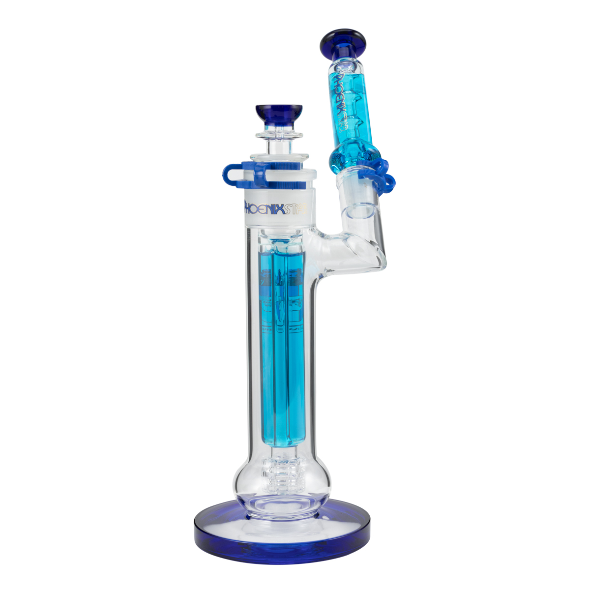 Бонг Phoenix Bubbler Glycerin Blue