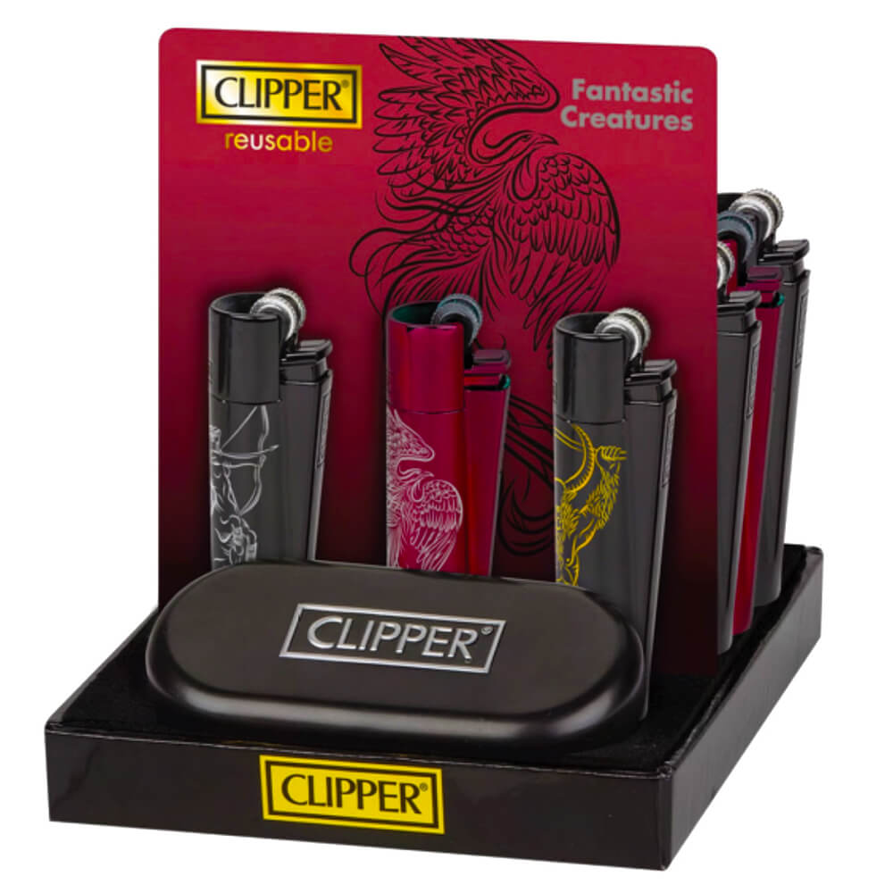 Зажигалка Clipper™ Fantastic Creatures Pattern Metal
