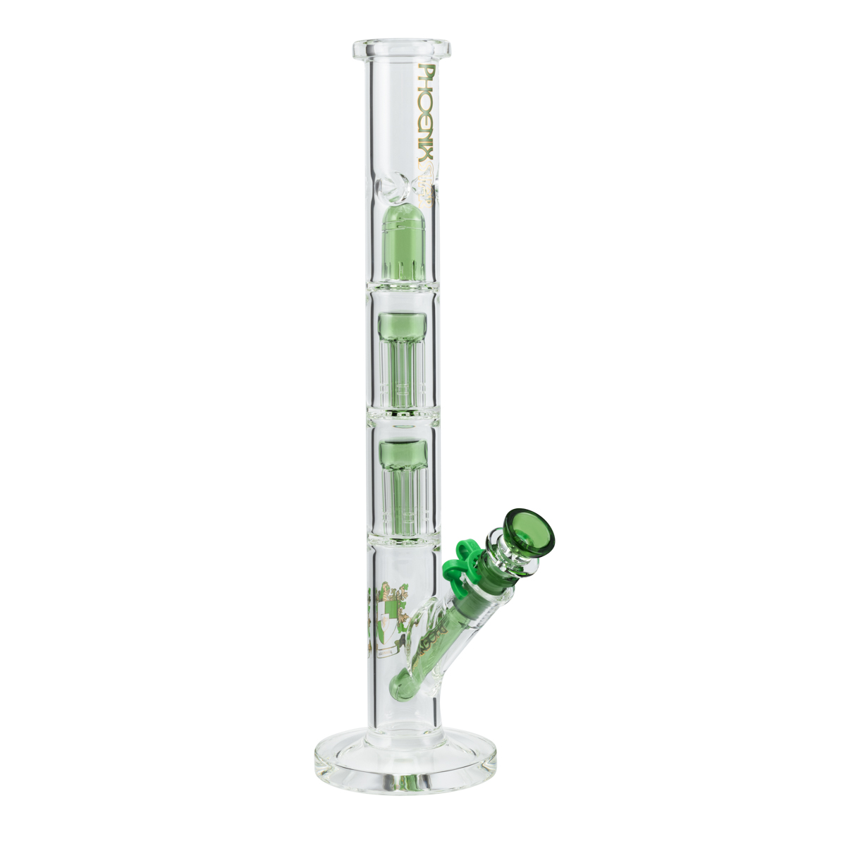 Бонг Phoenix Double Tree Arm Dome Green