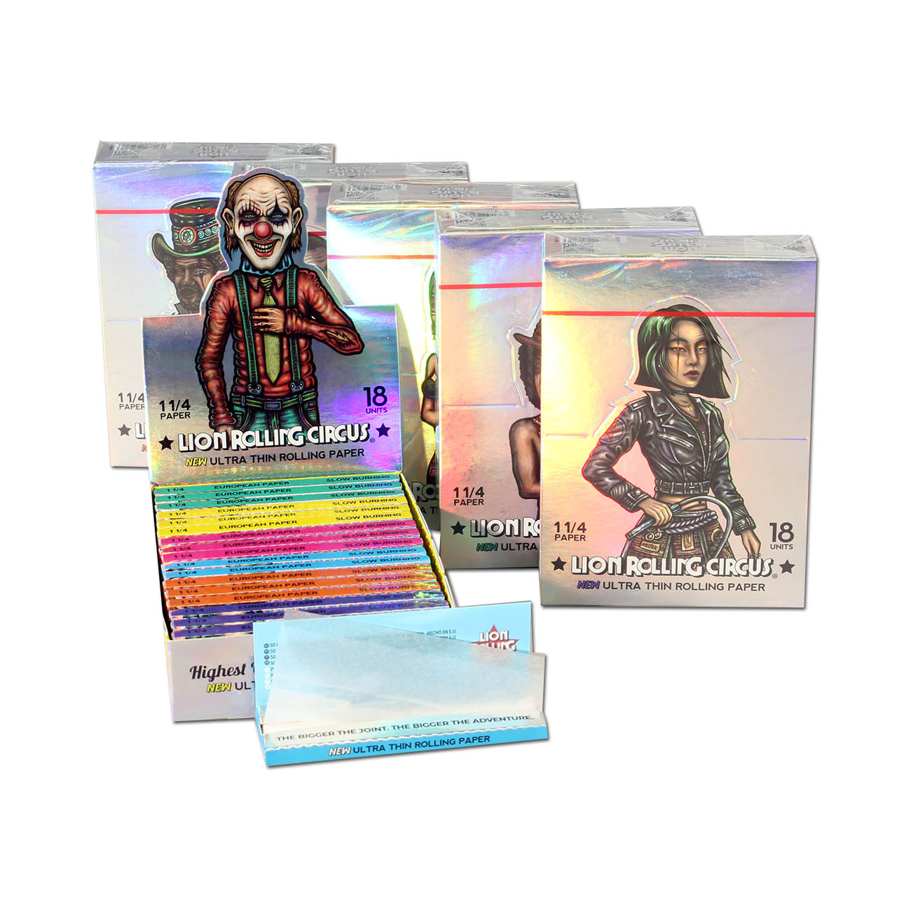 Бумажки Lion Rolling Circus Silver Papers 1¼