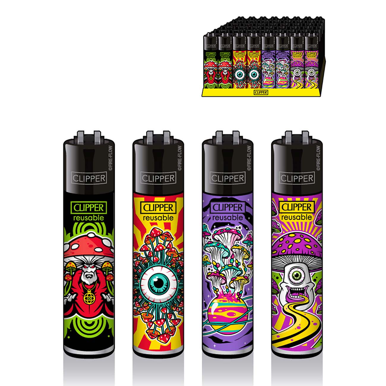 Зажигалка Clipper™ Shrooms #10