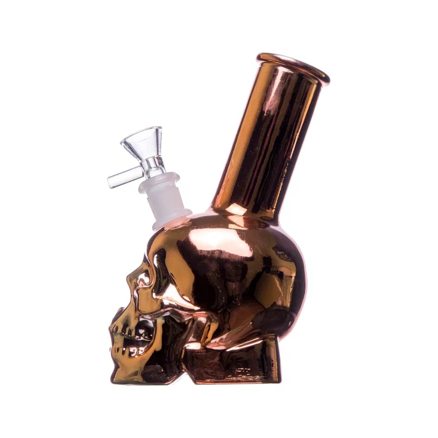 Бонг Skull Gold