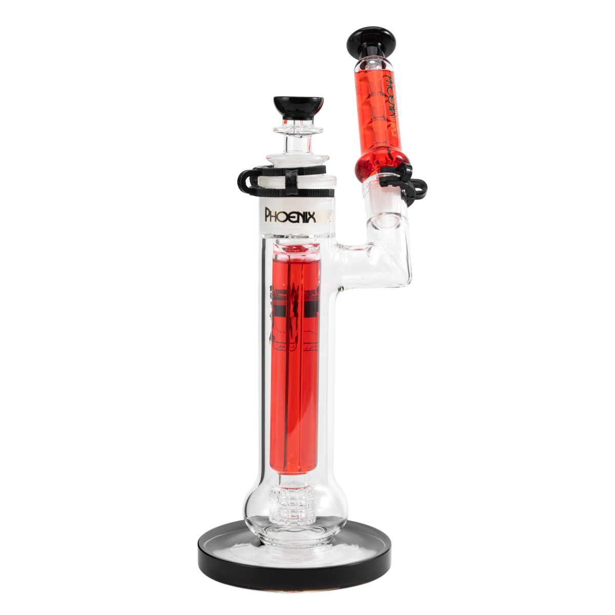 Бонг Phoenix Bubbler Glycerin Red