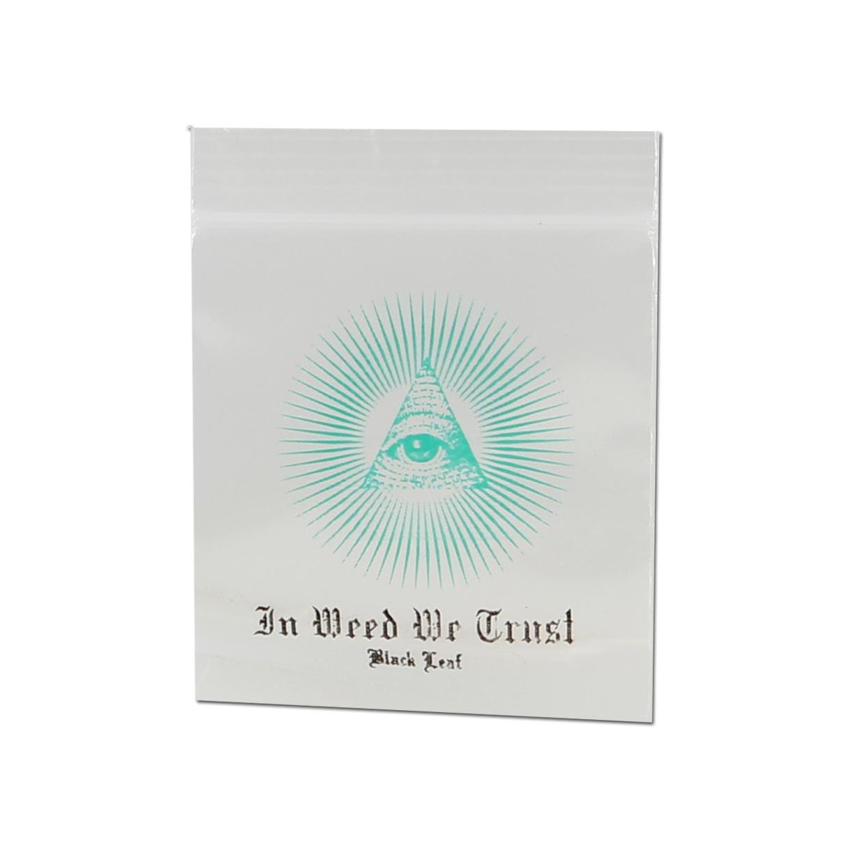 Пакеты Ziplock Black Leaf In Weed We Trust 35x35 мм