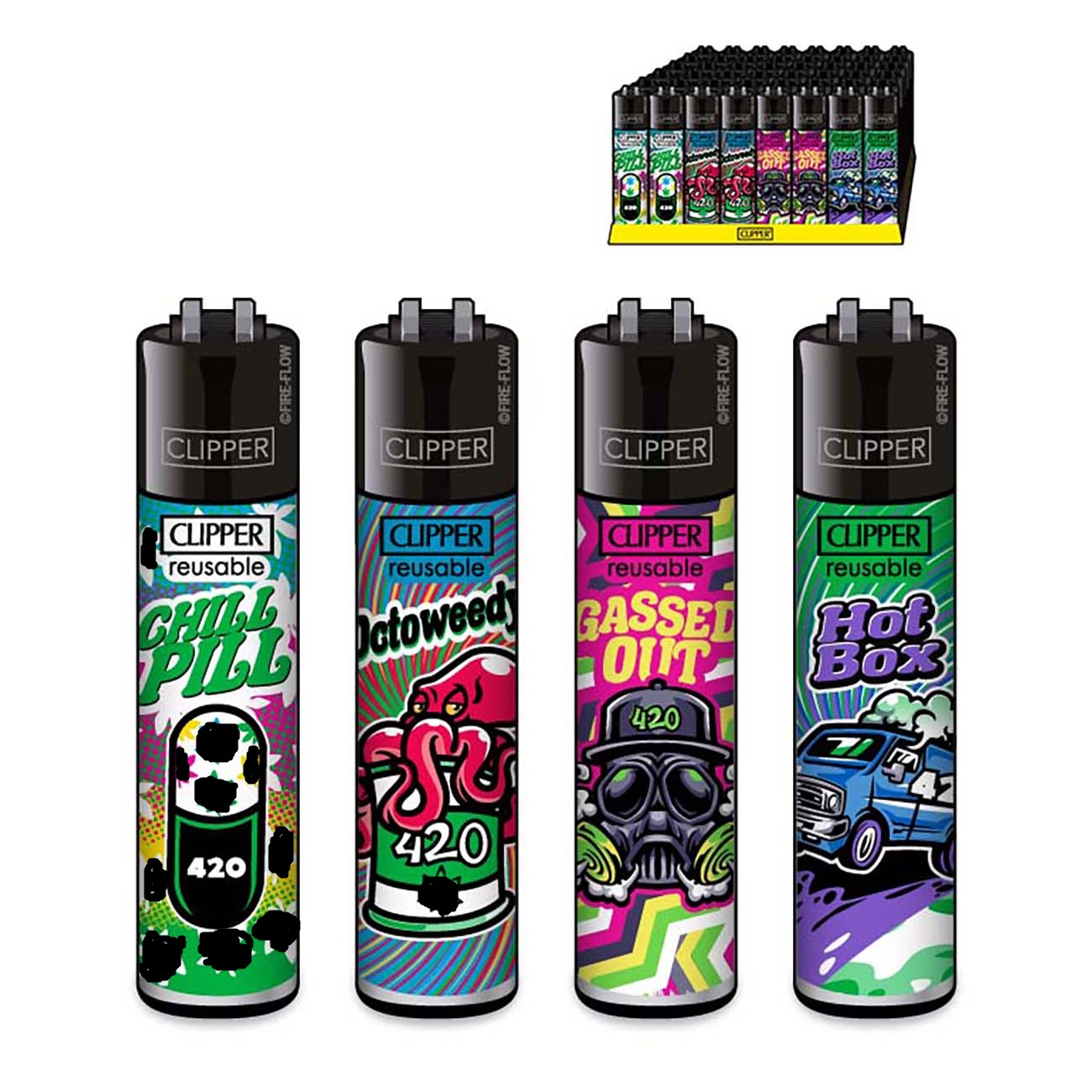 Зажигалка Clipper™ 420 Mix #6