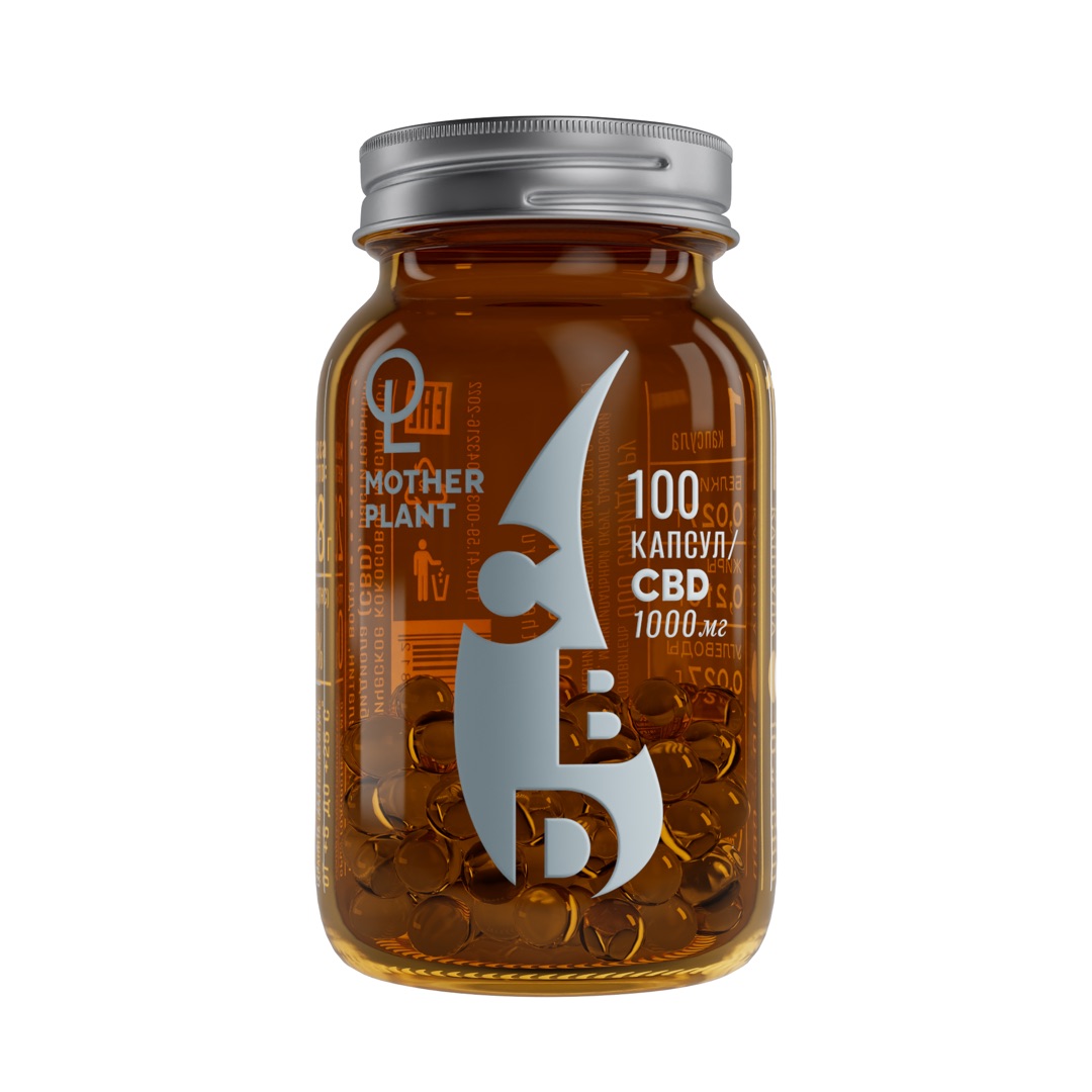 Капсулы MotherPlant CBD 1000 мг 1000 мг (100 шт по 10 мг)