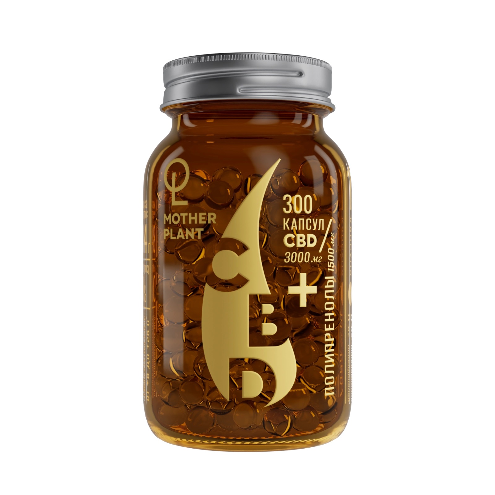 Капсулы MotherPlant CBD с полипренолами 3000 мг (300 шт по 10/5 мг)