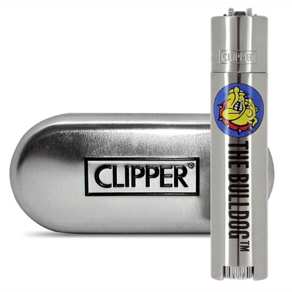 Зажигалка Clipper™ The Bulldog Silver Metal