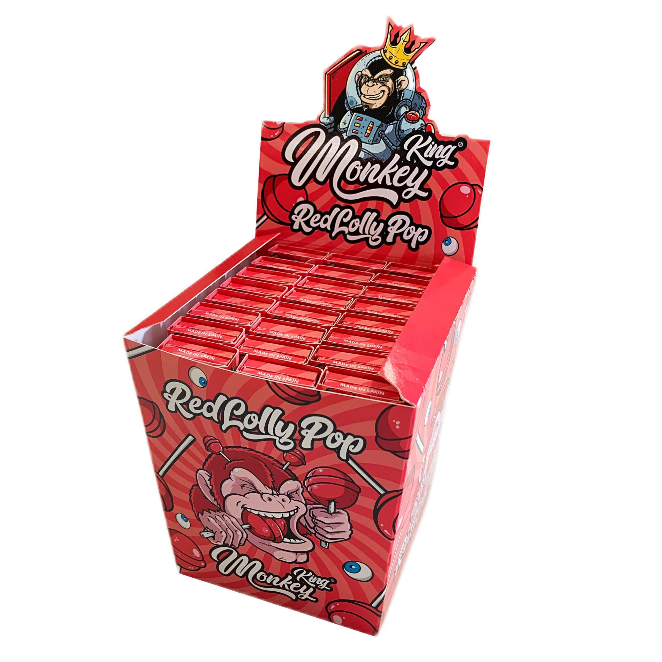 Бумажки Monkey King Tips King Size Red Lolly Pop