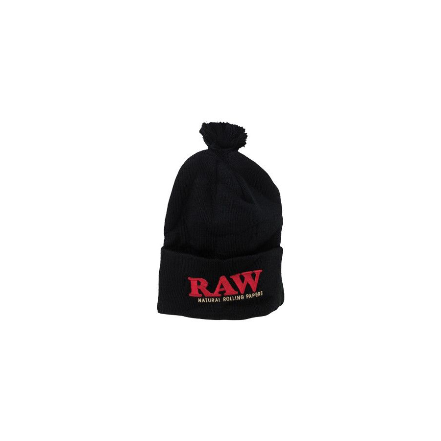Шапка RAW X Rolling Papers Pompom Black