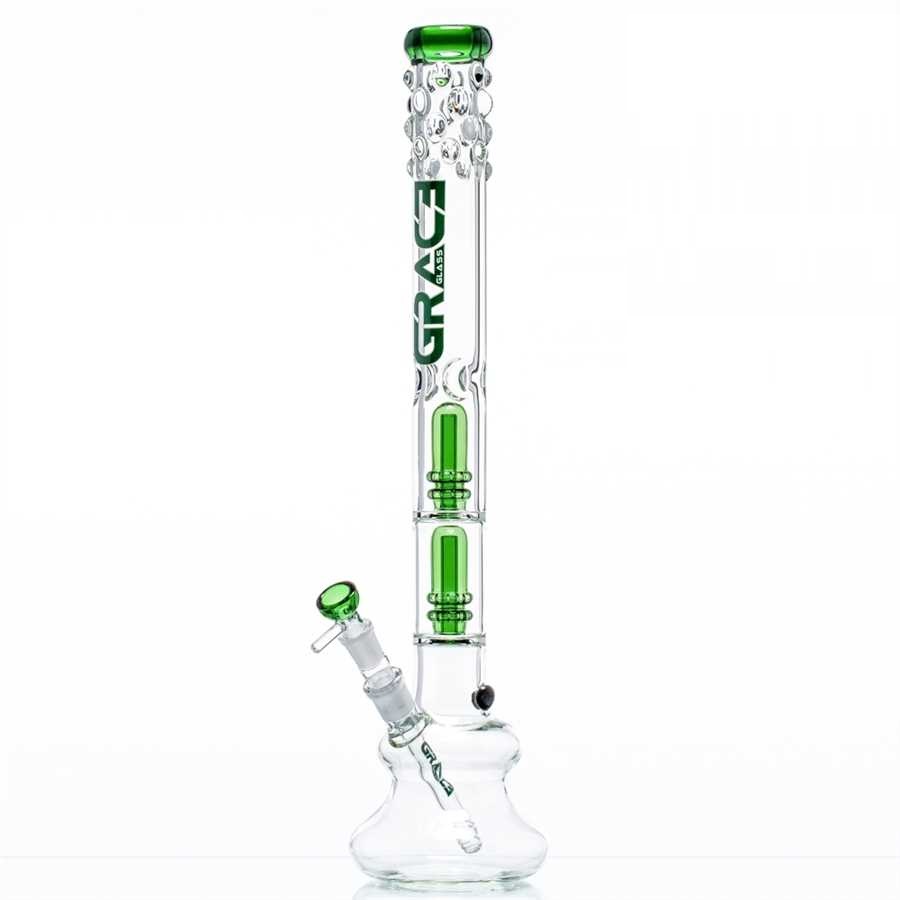 Бонг Grace Glass Art Bubbles Green 