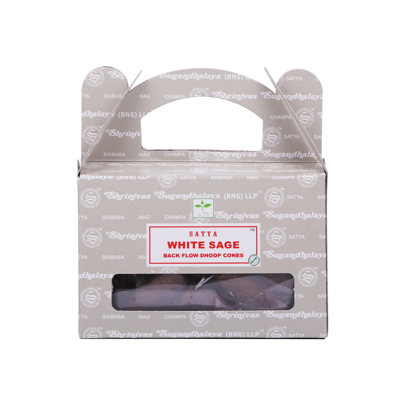 Благовония Satya White Sage Back Flow пули (Белый Шалфей) 100 гр