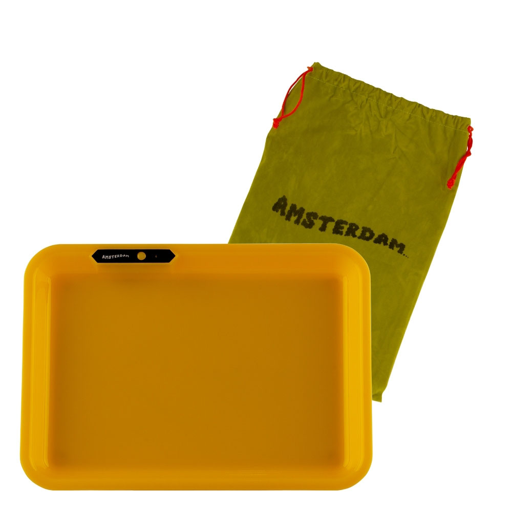 Поднос Amsterdam Acrylic LED Yellow 28 x 21 см