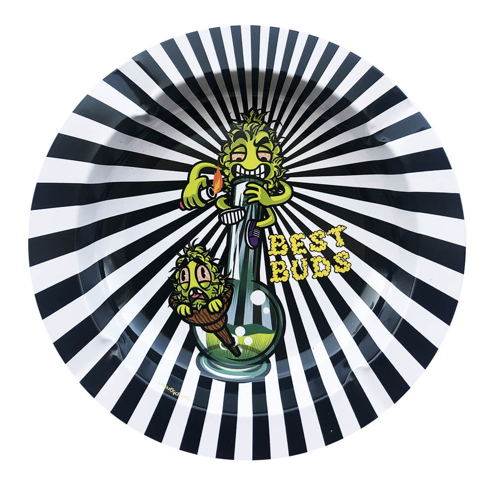 Пепельница Best Buds Smoke Me металлическая