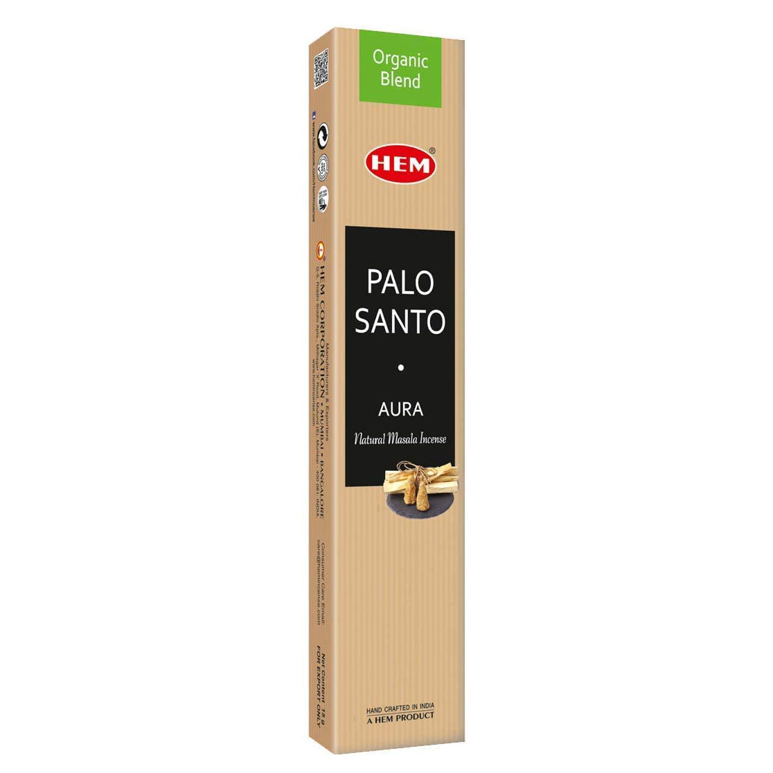 Благовоние HEM Palo Santo Aura Masala 15 гр