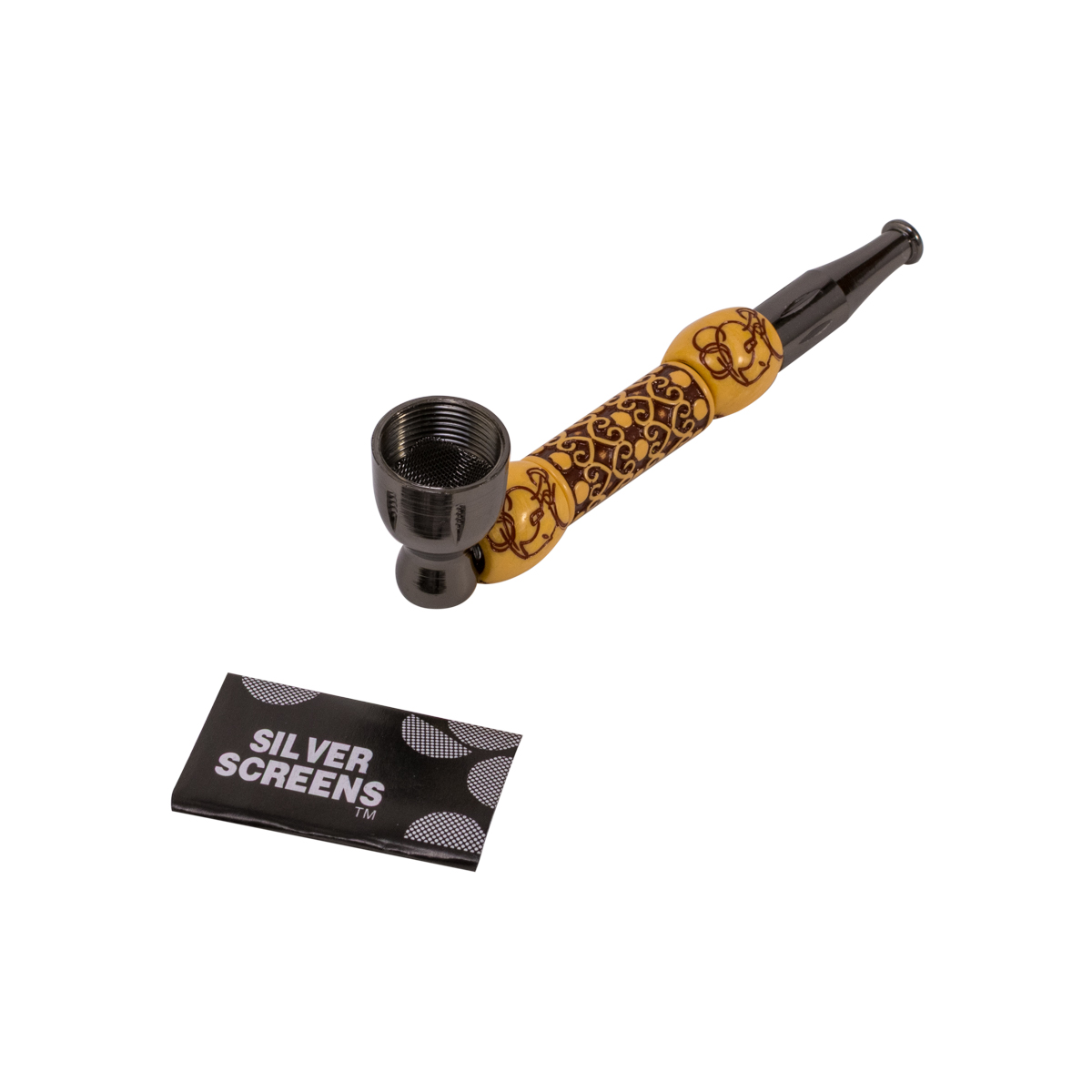 Трубка Metal Wood Ornament Black