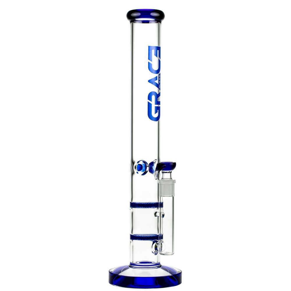 Бонг Grace Glass Hammer Honeycomb Blue 
