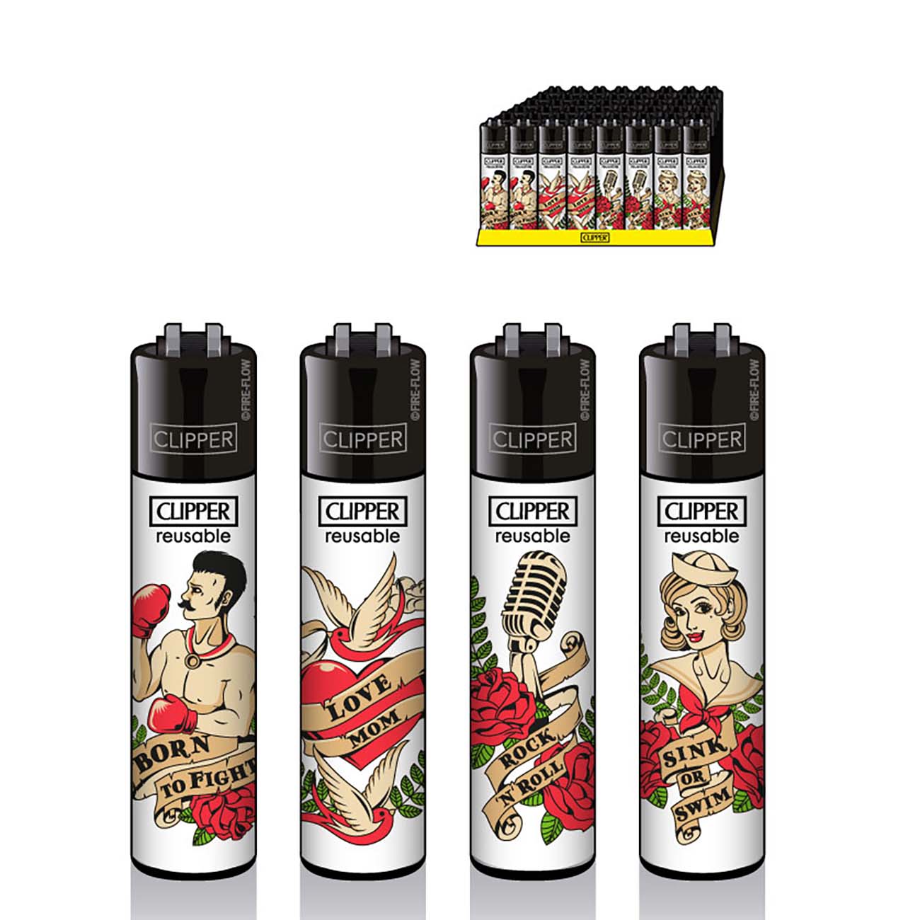Зажигалка Clipper™ TATTOO #10