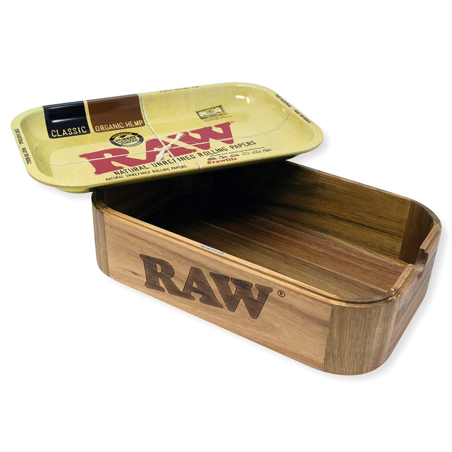 Поднос RAW + Wooden Box 27.5 x 17.5 см
