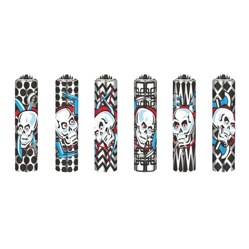 Зажигалка Clipper™ Skulls Gun
