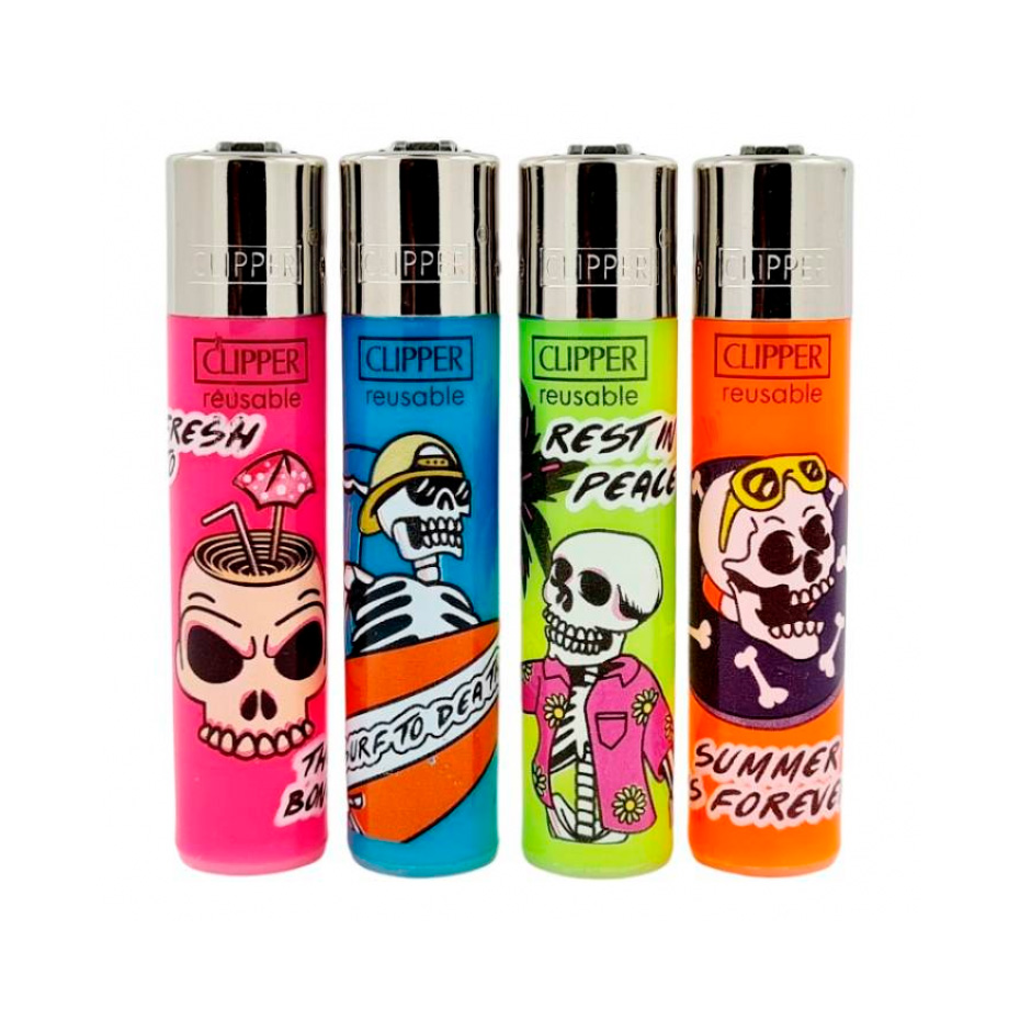 Зажигалка Clipper™ Summer Skulls