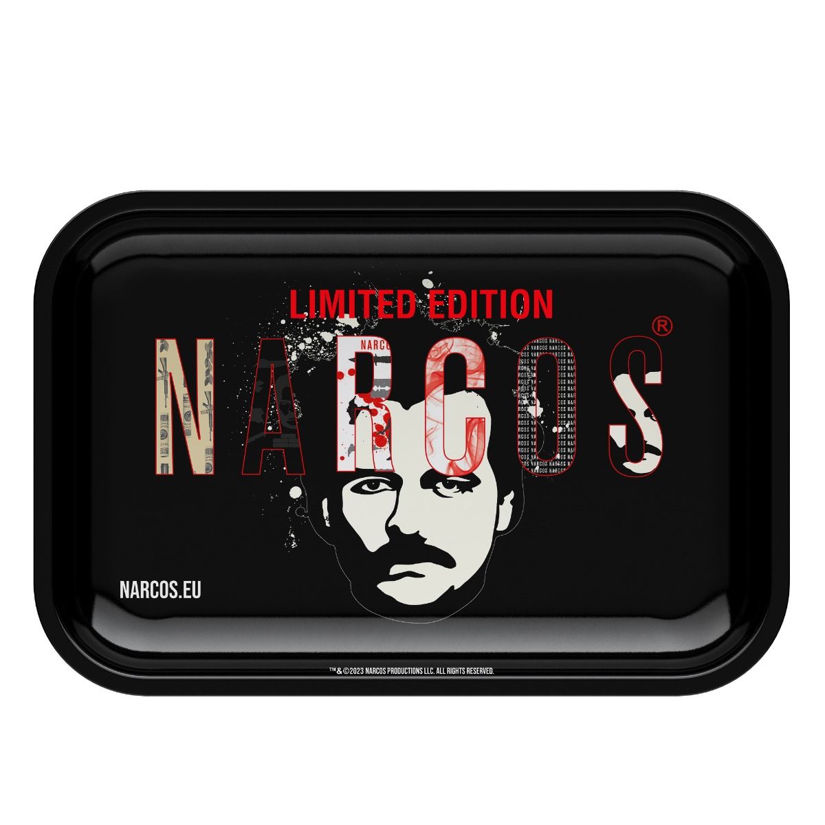 Поднос Narcos Metal Black Small 18 x 14 см