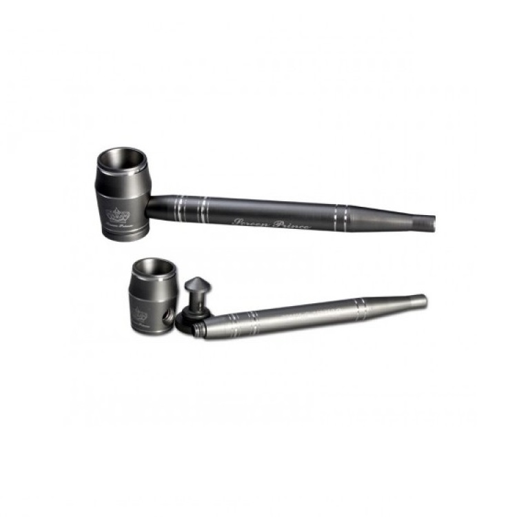 Трубка Black Leaf Screen Prince Silver