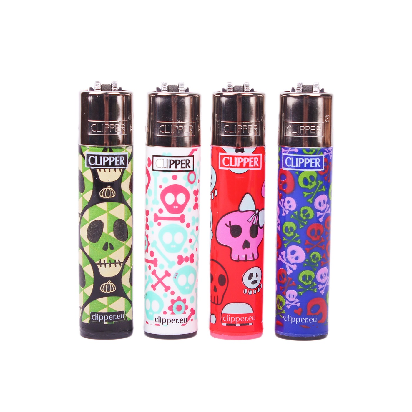 Зажигалка Clipper Scary Skulls